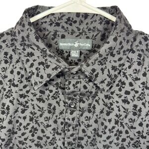 Beverly Hills Polo Club Mens 2XLT Long Sleeve Floral Button Up Shirt‎